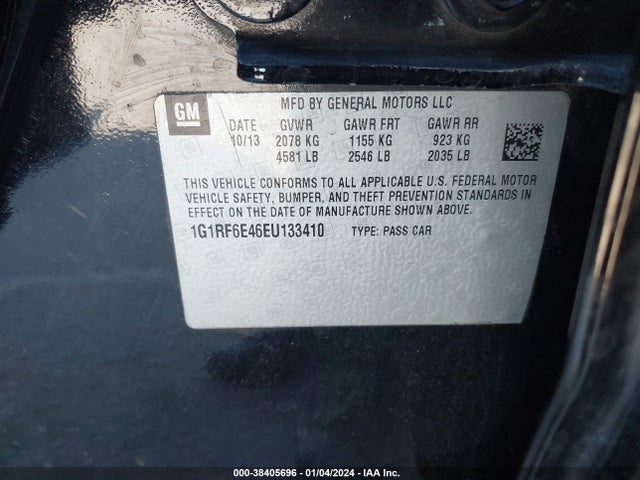 Chevrolet Volt 2014 1G1RF6E46EU133410 Image 9