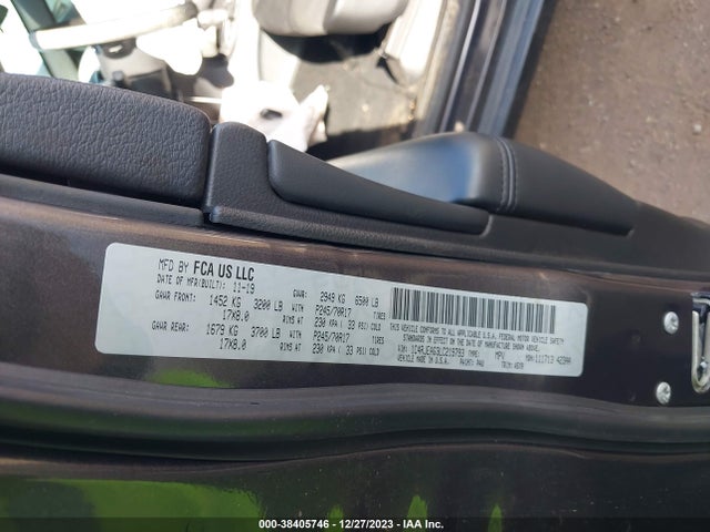 2020 JEEP GRAND CHEROKEE LAREDO E 4X2 VIN: 1C4RJEAG3LC219793