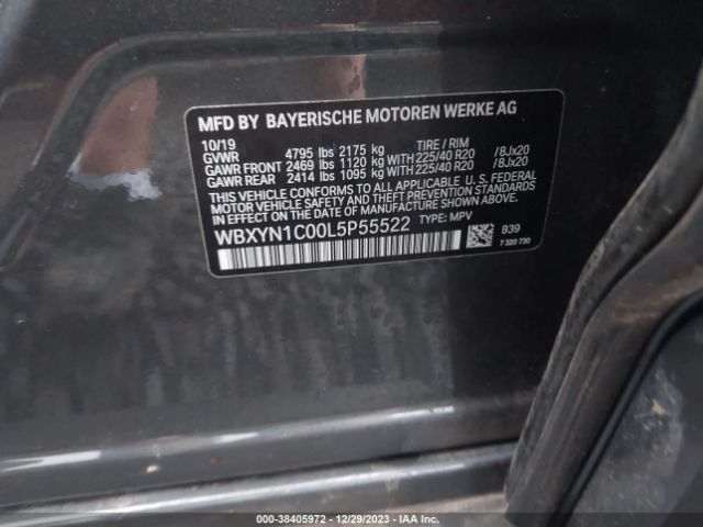 2020 BMW X2 WBXYN1C00L5P55522 Photo 8