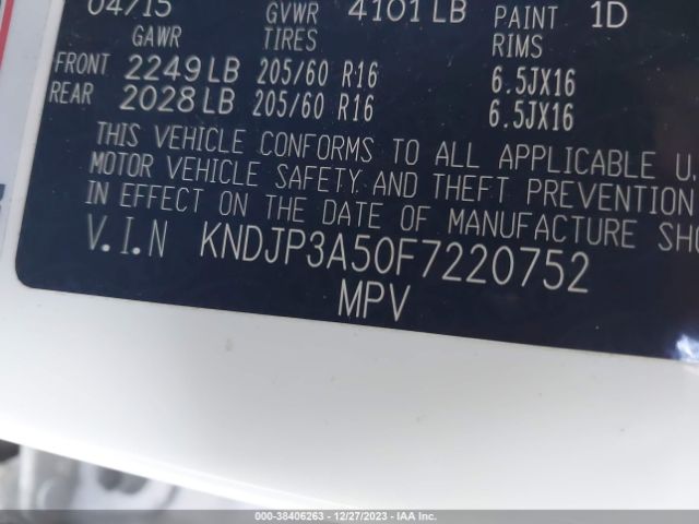 KNDJP3A50F7220752 KIA SOUL +