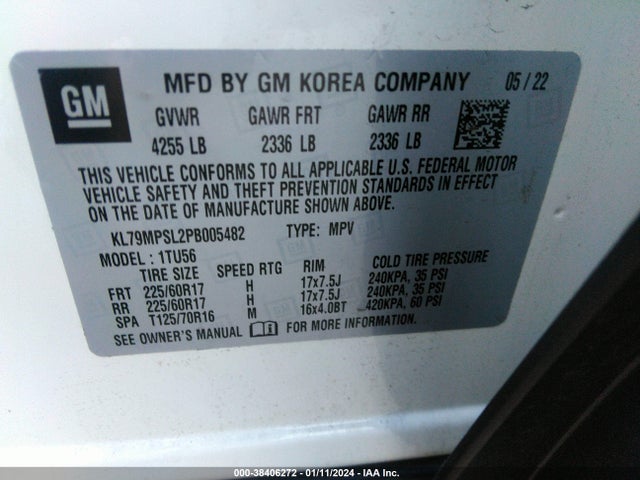 Chevrolet Trailblazer Fwd Lt 2023 KL79MPSL2PB005482 Image 9