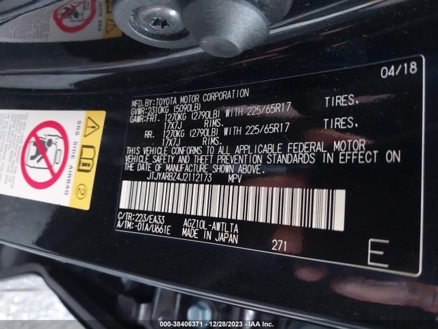 Продаж на аукціоні авто 2018 Lexus Nx 300, vin: JTJYARBZ4J2112173, номер лоту: 38406371