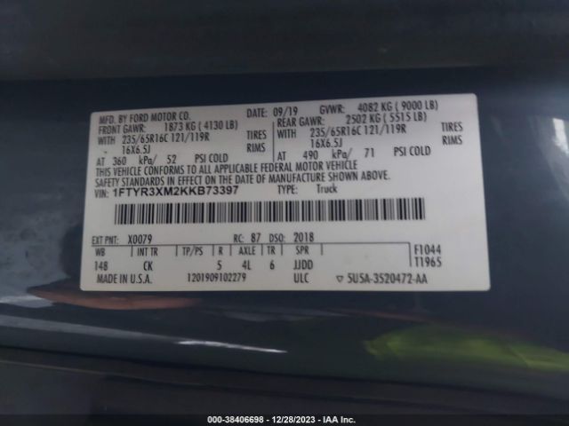 1FTYR3XM2KKB73397 Ford Transit-250