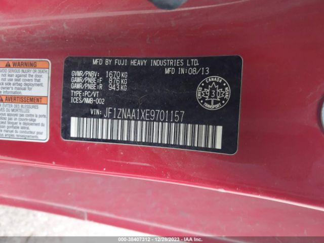 JF1ZNAA1XE9701157 Scion Fr-s Monogram