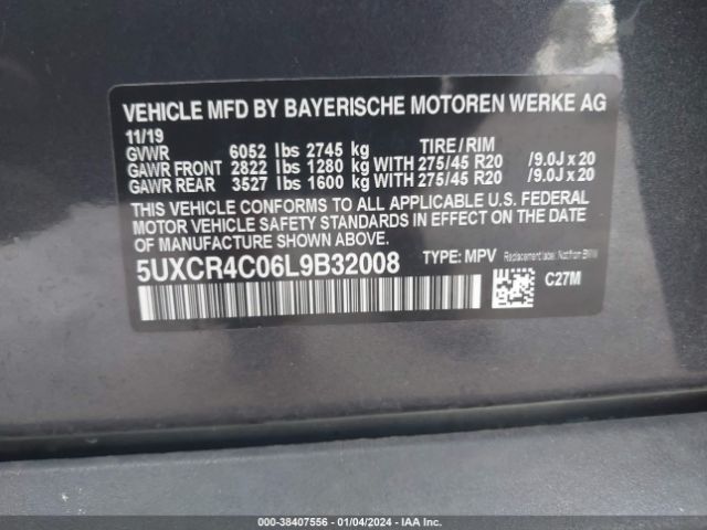 5UXCR4C06L9B32008 BMW X5 Sdrive40i