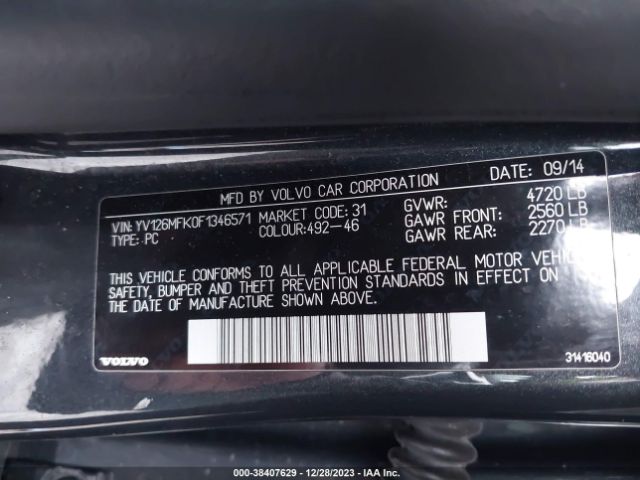 YV126MFK0F1346571 Volvo S60 T5 Premier