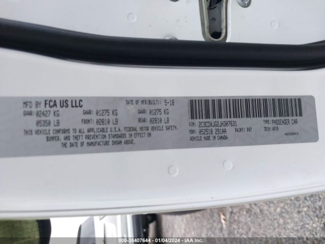 2018 DODGE CHARGER 2C3CDXJG2JH307631 Photo 8