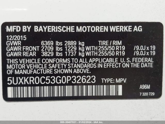 5UXKR0C53G0P32623 BMW X5 Xdrive35i