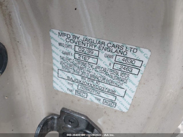 1999 JAGUAR XK8 SAJGX204XXC037236 Photo 8