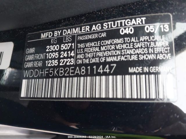 WDDHF5KB2EA811447 Mercedes-Benz E 350