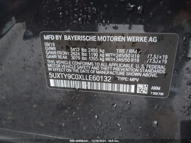 5UXTY9C0XLLE60132 BMW X3 M40i