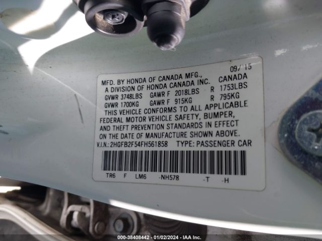 2HGFB2F54FH561858 Honda Civic Lx
