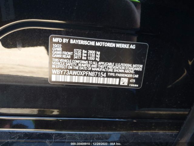 WBY73AW0XPFN87154 BMW I4 Edrive40