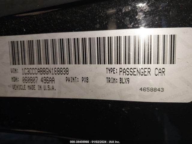 Chrysler 200 Limited Platinum 2016 1C3CCCAB8GN188838 Image 9
