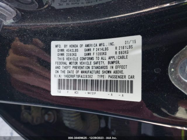 1HGCR6F79FA006362 Honda Accord Hybrid Touring