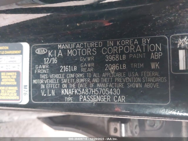 KIA FORTE LX 2017 KNAFK5A87H5705430 Image 9