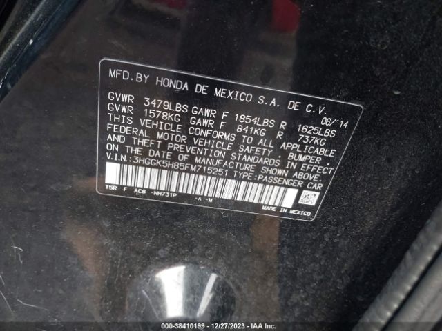 3HGGK5H85FM715251 Honda Fit Ex/ex-l