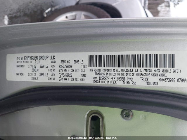 RAM 1500 Express 2014 1C6RR7FT0ES105308 Image 9