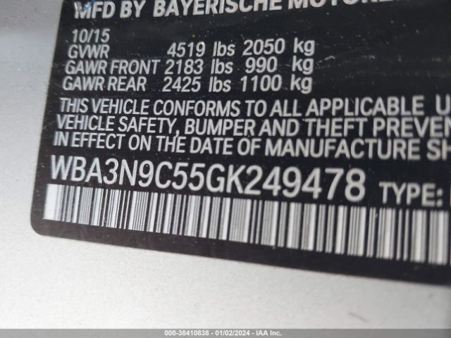 WBA3N9C55GK249478 BMW 428i Xdrive