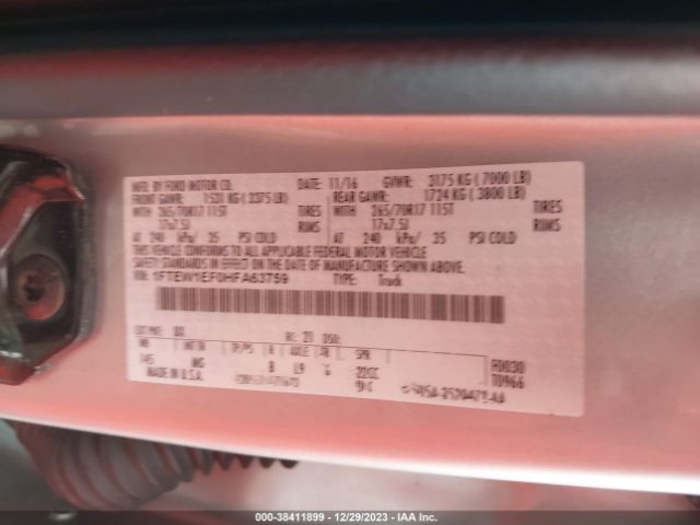 1FTEW1EF0HFA63759 Ford F-150 Xlt