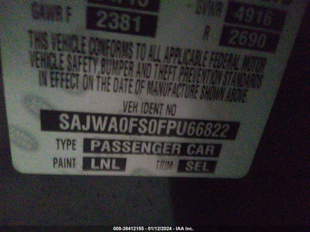 2015 JAGUAR XF SAJWA0FS0FPU66822 Photo 8