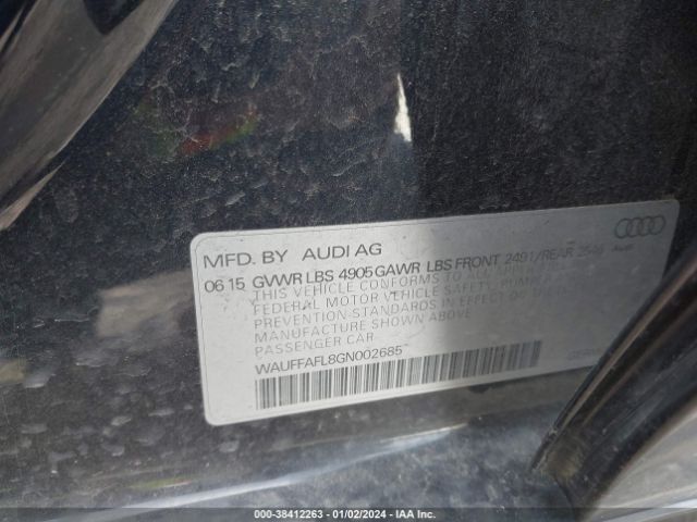 WAUFFAFL8GN002685 Audi A4 2.0t Premium