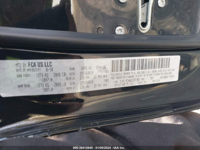 2019 JEEP CHEROKEE 1C4PJMDX8KD257784 Photo 8