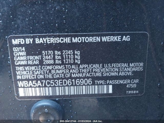 WBA5A7C53ED616906 BMW 528i Xdrive