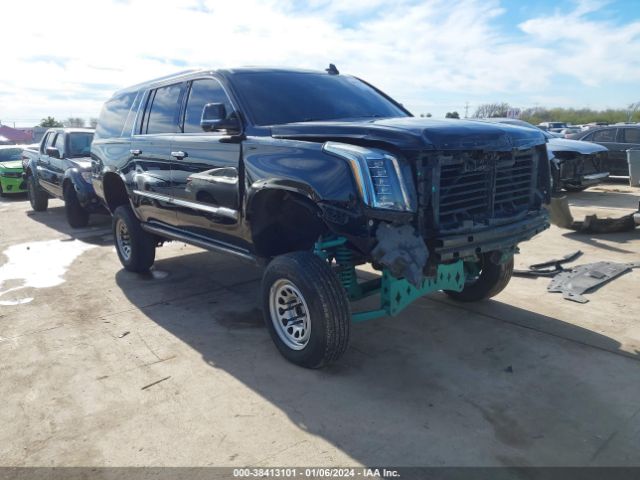 38413101 :رقم المزاد ، 1GYS3UKJ5FR701578 vin ، 2015 Cadillac Escalade Esv Platinum مزاد بيع