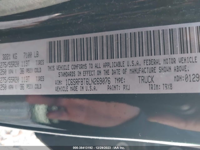 1C6SRFBT6LN269076 RAM 1500