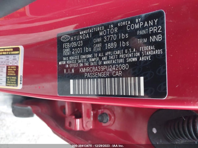 Hyundai Venue Sel 2023 KMHRC8A39PU242080 Image 9