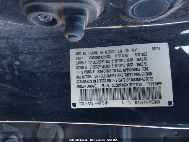 Honda CR-V LX 2014 3CZRM3H3XEG717126 Image 9