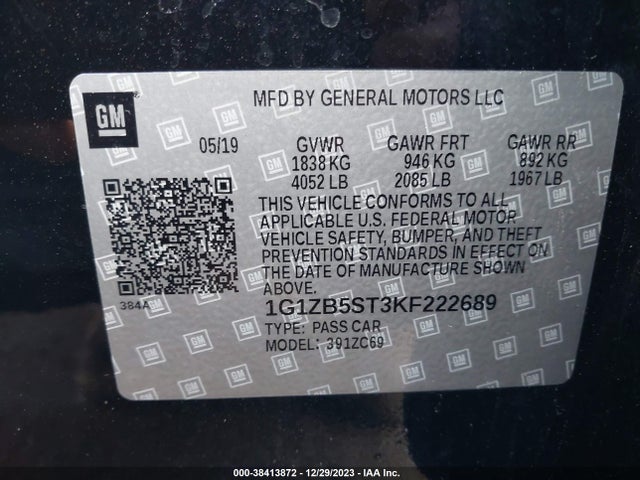 Chevrolet Malibu 1ls 2019 1G1ZB5ST3KF222689 Image 9