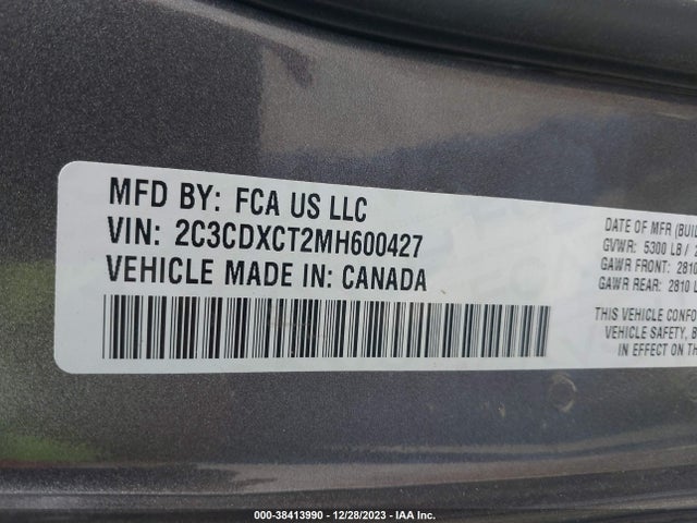 Dodge Charger R/t Rwd 2021 2C3CDXCT2MH600427 Image 9