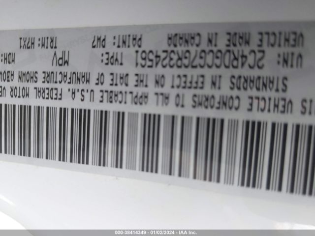 2C4RDGCG7GR324561 Dodge Grand Caravan Sxt