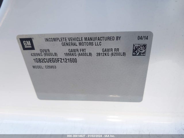 Chevrolet Silverado 2500hd Wt 2015 1GB2CUEG5FZ121600 Image 9