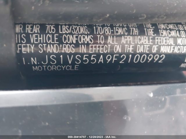 2015 SUZUKI VL800 JS1VS55A9F2100992 Photo 9
