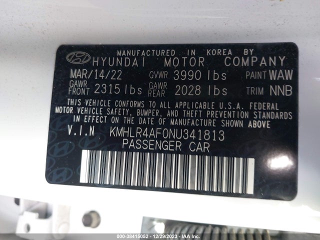 Hyundai Elantra N Line 2022 KMHLR4AF0NU341813 Image 9