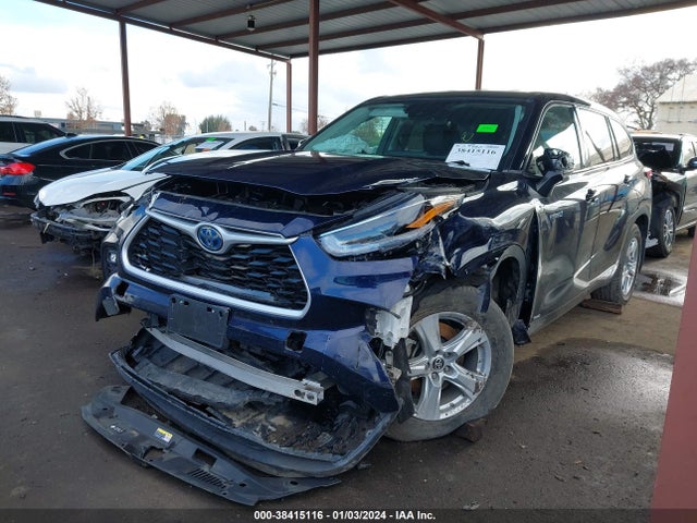 Toyota Highlander Hybrid Le 2021 5TDBBRCH9MS520886 Image 2