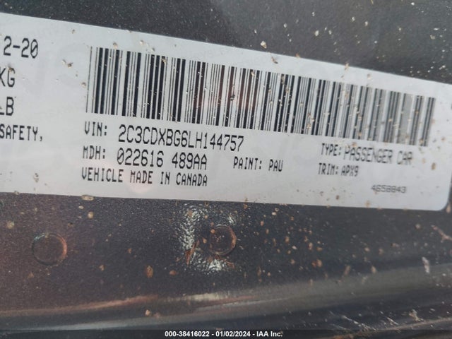 Dodge Charger Sxt Rwd 2020 2C3CDXBG6LH144757 Image 9