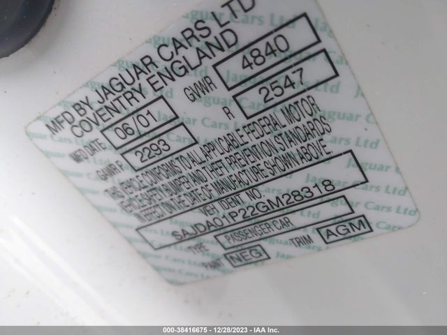 2002 JAGUAR S-TYPE SAJDA01P22GM28318 Photo 8