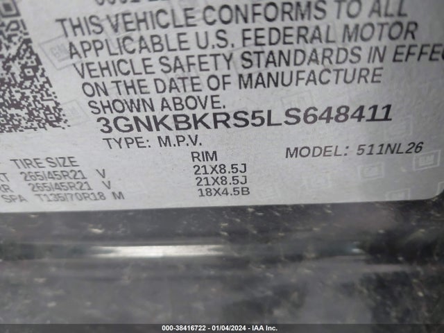 Chevrolet Blazer Awd Rs 2020 3GNKBKRS5LS648411 Image 9