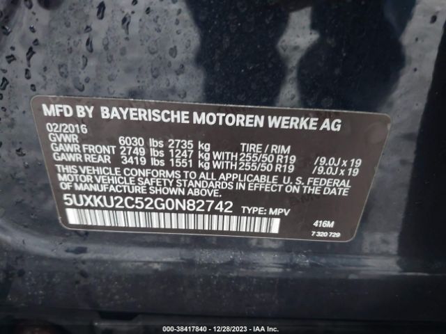 5UXKU2C52G0N82742 BMW X6 Xdrive35i