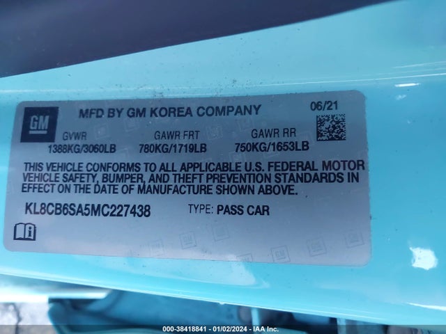 Chevrolet Spark Fwd Ls Automatic 2021 KL8CB6SA5MC227438 Image 9