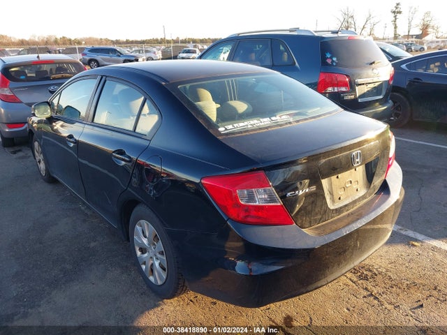 2012 HONDA CIVIC LX VIN: 2HGFB2F53CH327514