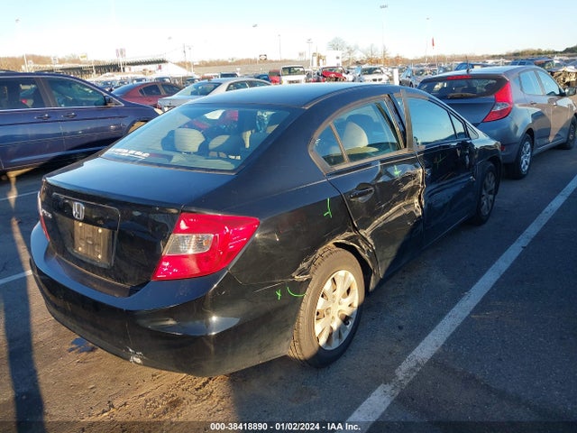 2012 HONDA CIVIC LX VIN: 2HGFB2F53CH327514