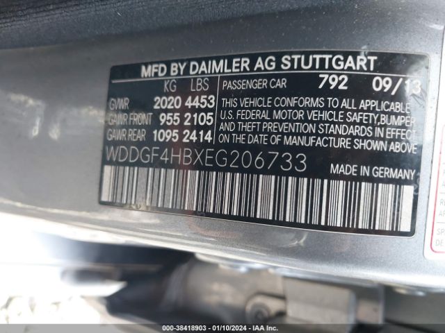 WDDGF4HBXEG206733 Mercedes-Benz C 250 Luxury/sport