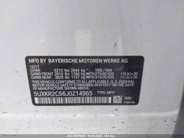 5UXKR2C56J0Z14965 BMW X5 Sdrive35i
