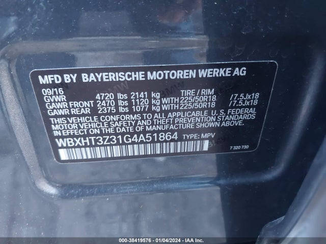 BMW X1 Xdrive28i 2016 WBXHT3Z31G4A51864 Image 9