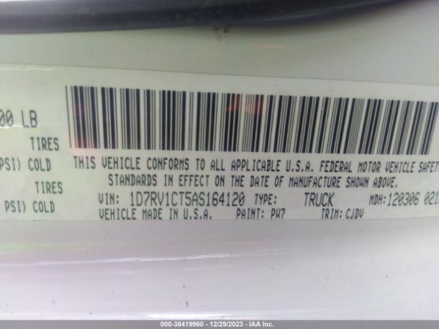 2010 DODGE RAM 1500 1D7RV1CT5AS164120 Photo 8